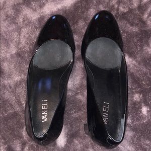 Vaneli Slick black heels